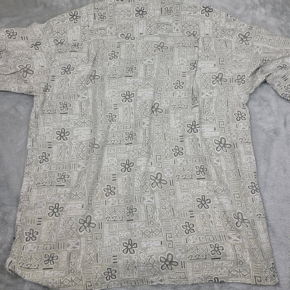 VTG Columbia Shirt Mens Large Short Sleeve Button Down Aztec Outdoors - Picture 7 of 7